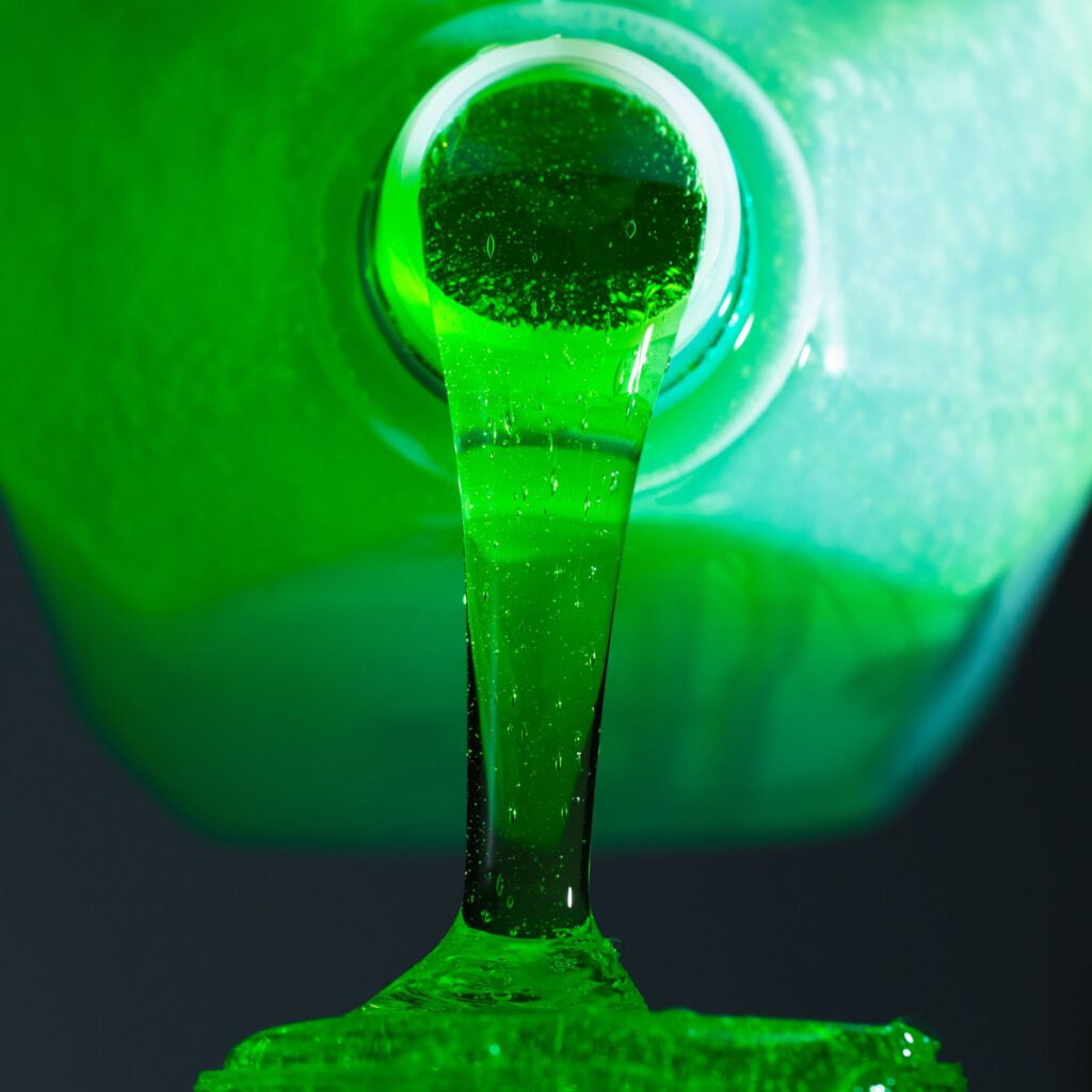 Vloeibare groene zeep